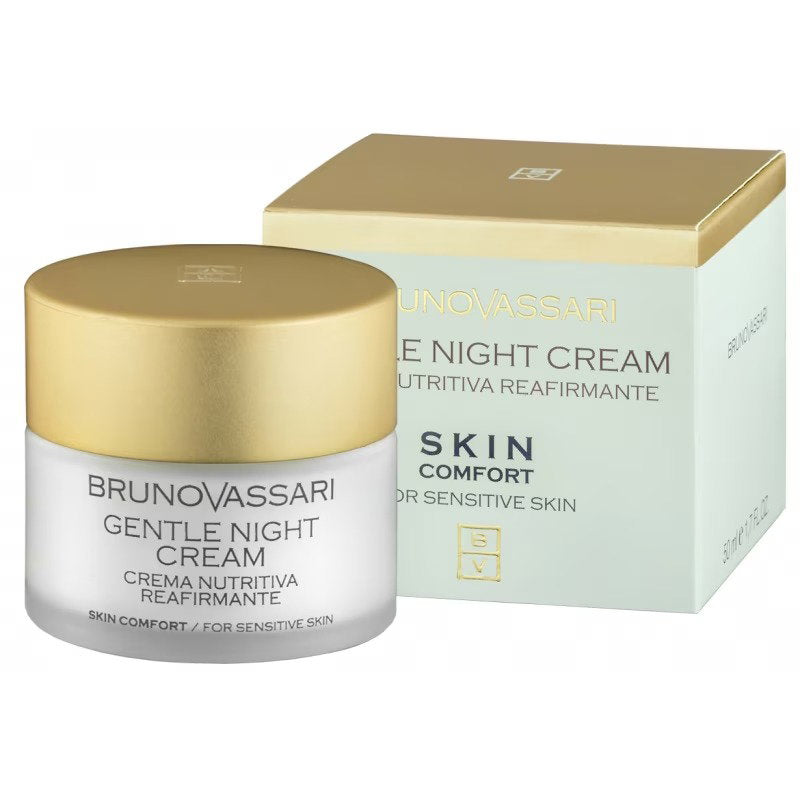 Bruno Vassari Bruno Vassari, Skin Comfort, Parfümfrei, Hydratisierend & Regenerierend, Nacht, Sahne, Für das Gesicht, 50 ml R