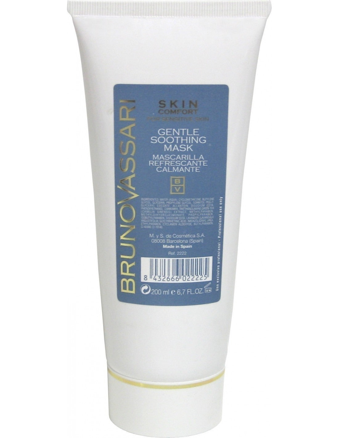 Bruno Vassari Bruno Vassari, Skin Comfort, Grüner Tee, Beruhigend, Tag & Nacht, Crememaske, Für das Gesicht, 200 ml Regular