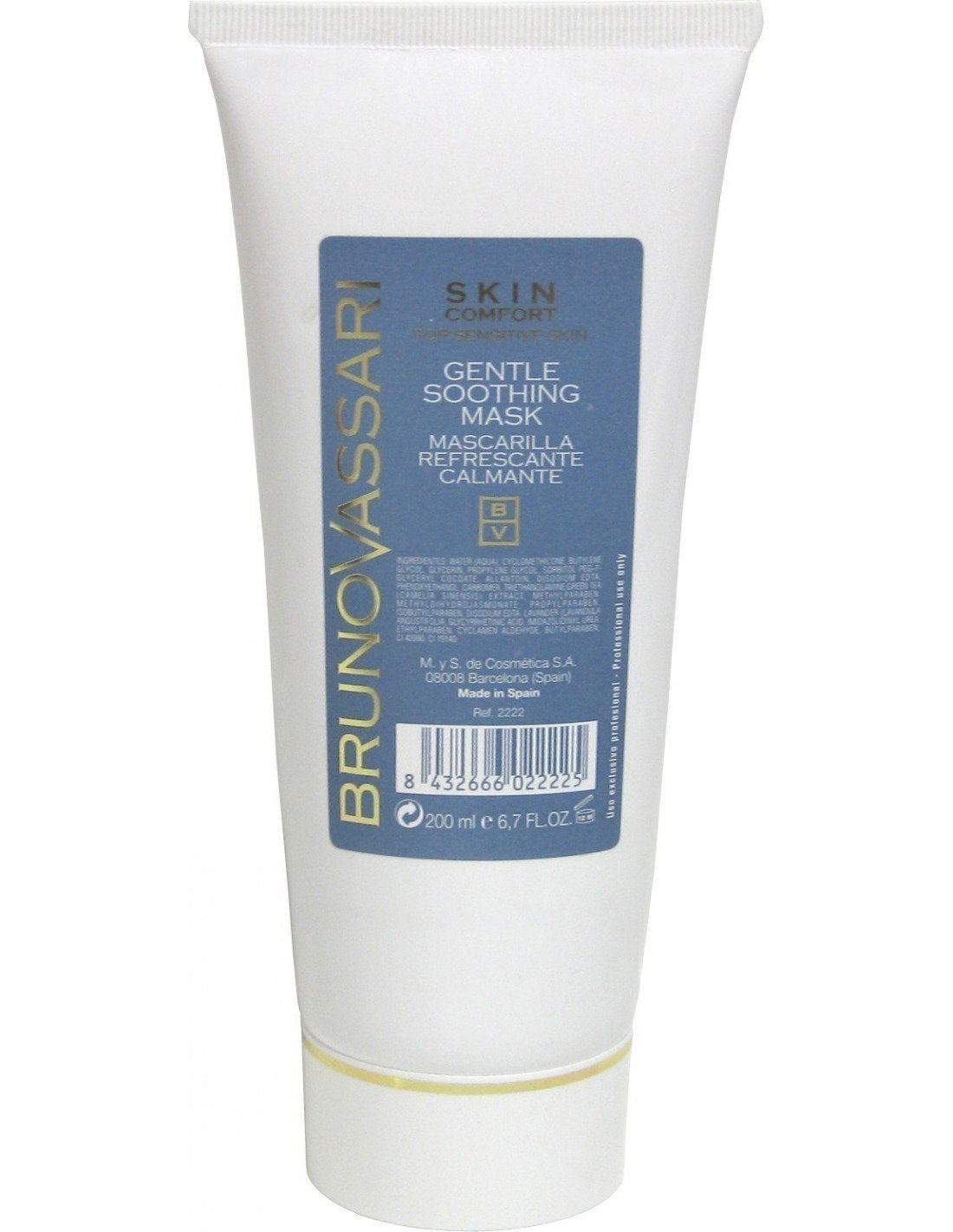 Bruno Vassari Bruno Vassari, Skin Comfort, Grüner Tee, Beruhigend, Tag & Nacht, Crememaske, Für das Gesicht, 200 ml Regular