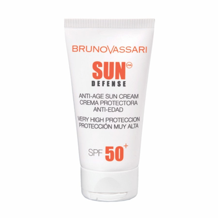 Bruno Vassari Bruno Vassari, Sun Defense, Vitamin E, UV-Schutz, Sonnencreme, Für das Gesicht, SPF 50+, 50 ml Regular