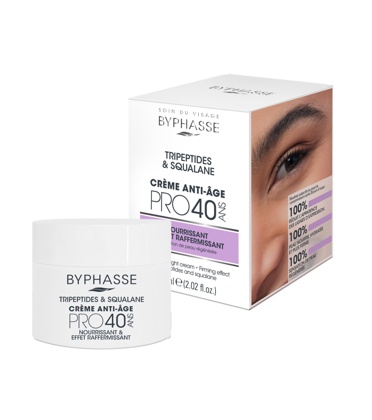 Byphasse Byphasse, Anti Age PRO40, Festigung und Lifting, Sahne, Für das Gesicht, 60 ml Regular