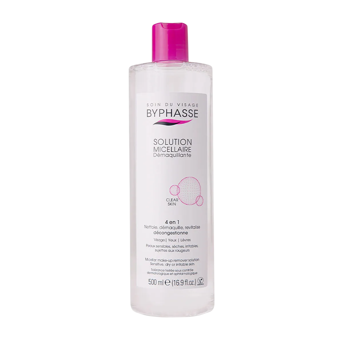 Byphasse Byphasse, Byphasse, Make-up-Entfernung, Mizellenwasser, Für alle Hauttypen, 500 ml Regular