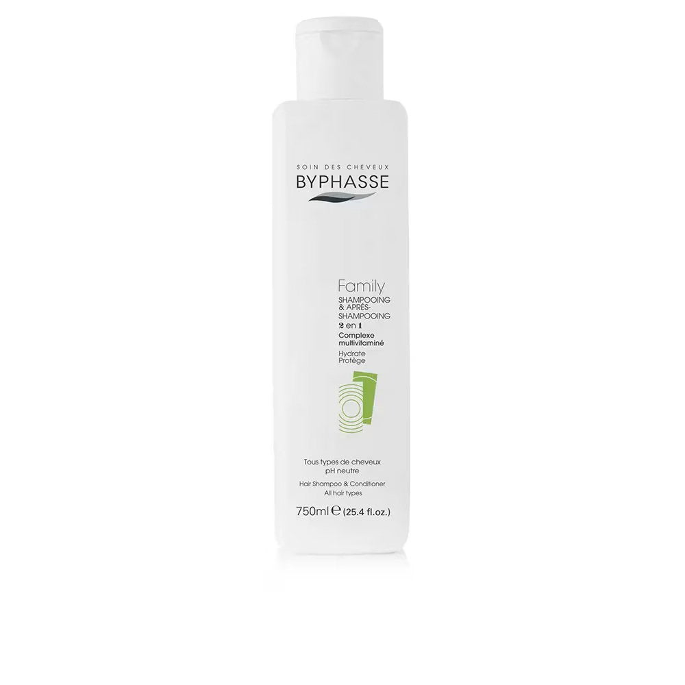 Byphasse Byphasse, Family, Shampoo & Spülung 2-in-1, 750 ml Regular