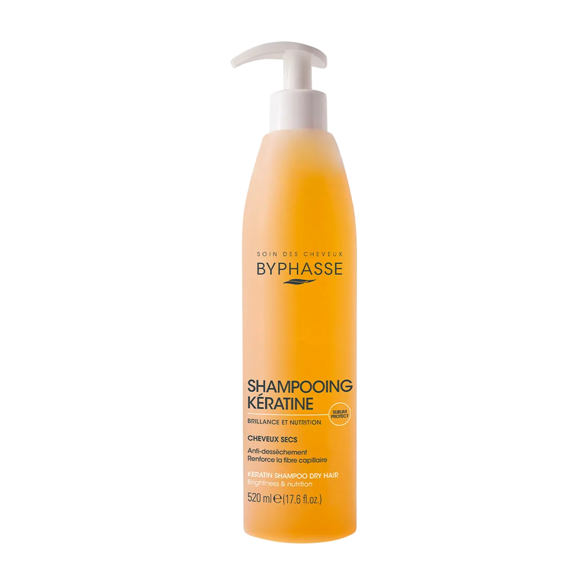 Byphasse Byphasse, Keratine Liquide, Keratin, Haarshampoo, Hydratisierend, 520 ml Regular