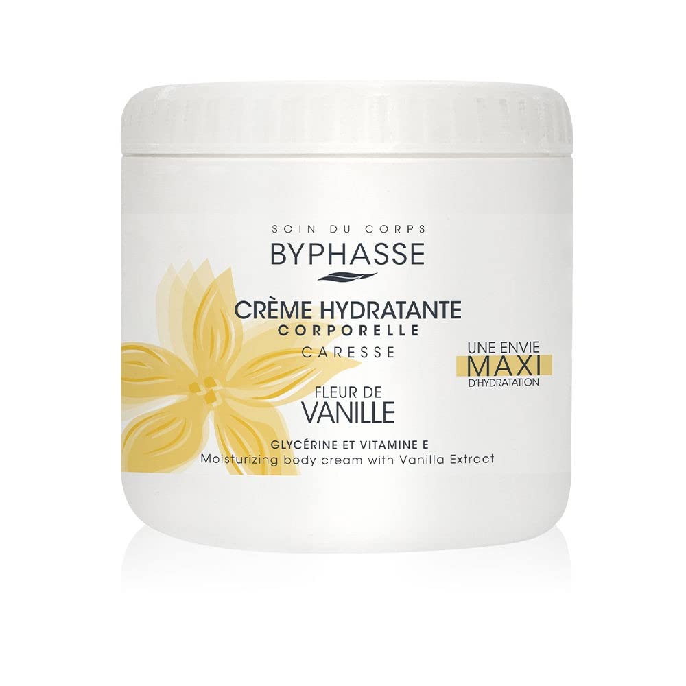 Byphasse Byphasse, Vanilla Flower, Feuchtigkeitsspendend, Körpercreme, 500 ml Regular