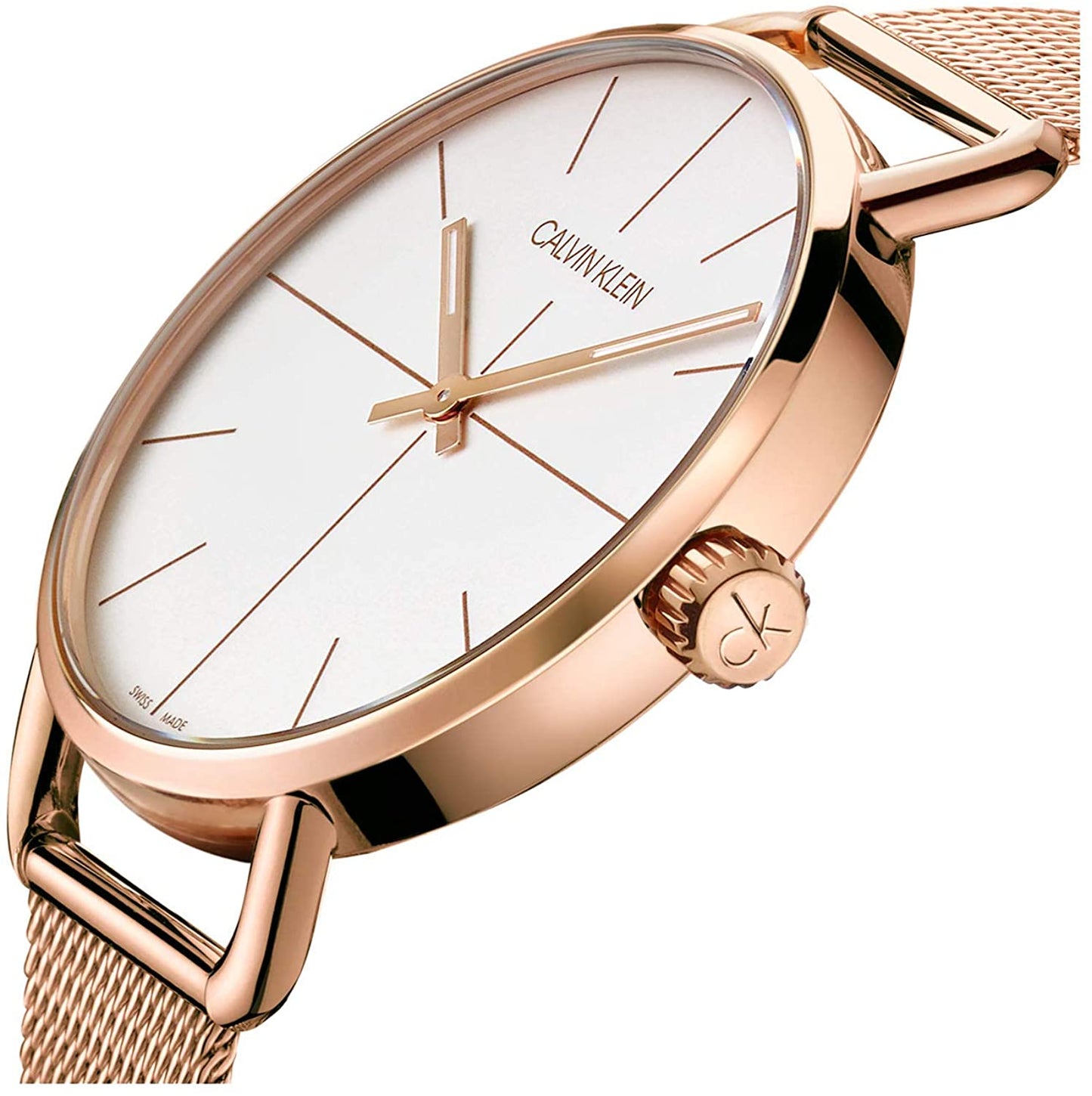 Calvin Klein EVEN K7B21626 Analoguhr Armbanduhr 42 mm Gold ansicht-3