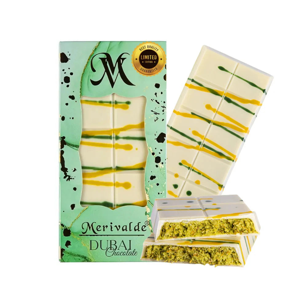 Merivalde Premium Dubai Schokolade - Limited White Edition - 200g - Candyshop.ch