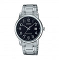 CASIO COLLECTION & VINTAGE DATE STEEL - BLACK MTP-V002D-1BUDF Date Armbanduhr 44 mm Schwarz ansicht-3