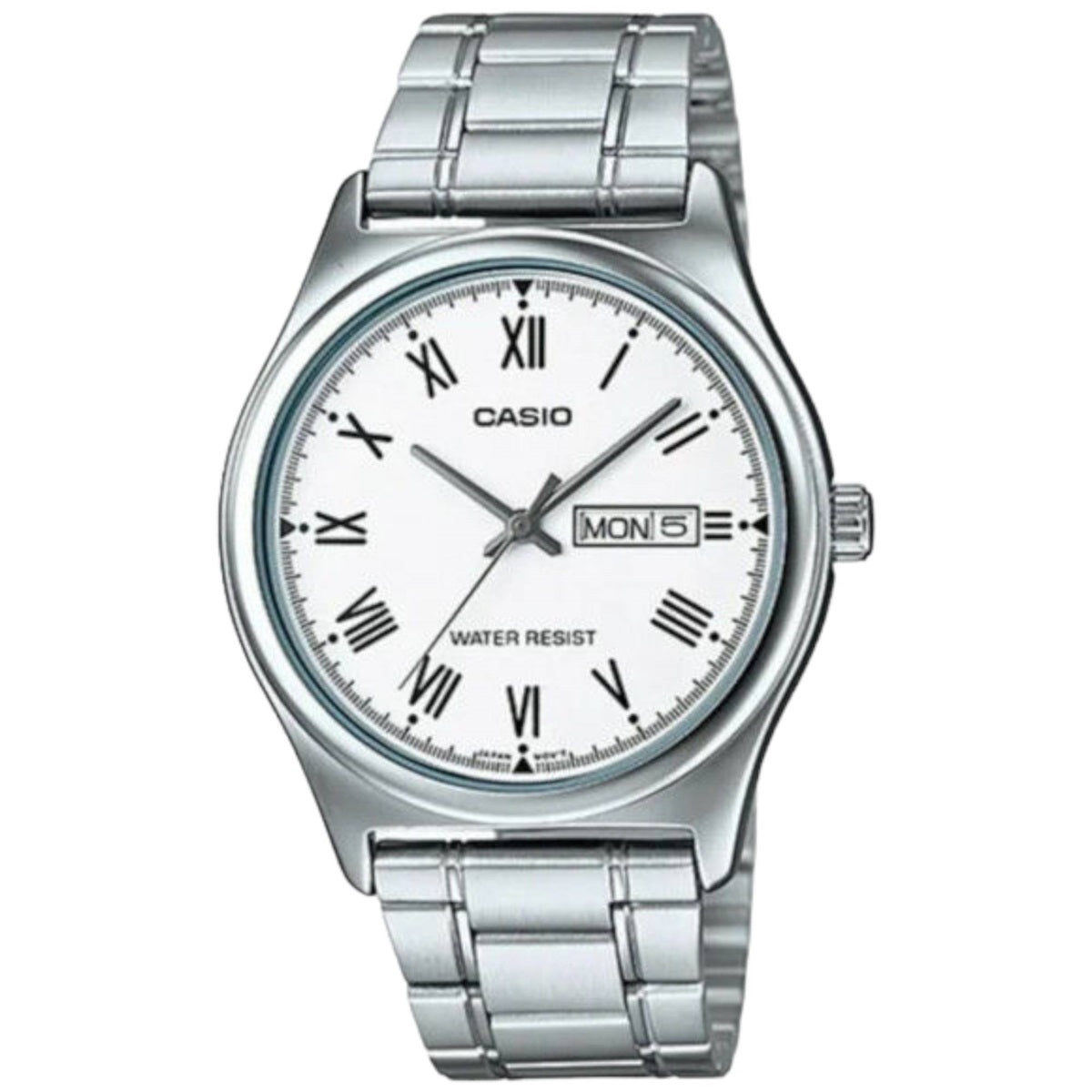 CASIO COLLECTION & VINTAGE DAY DATE - WHITE MTP-V006D-7BUDF Day & Date Armbanduhr 38 mm Weiss ansicht-3