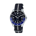 CASIO COLLECTION & VINTAGE DIVER COMPACT 50M - BLACK MDV-10C-1A2VEF Date Armbanduhr 38.5 mm Schwarz ansicht-3