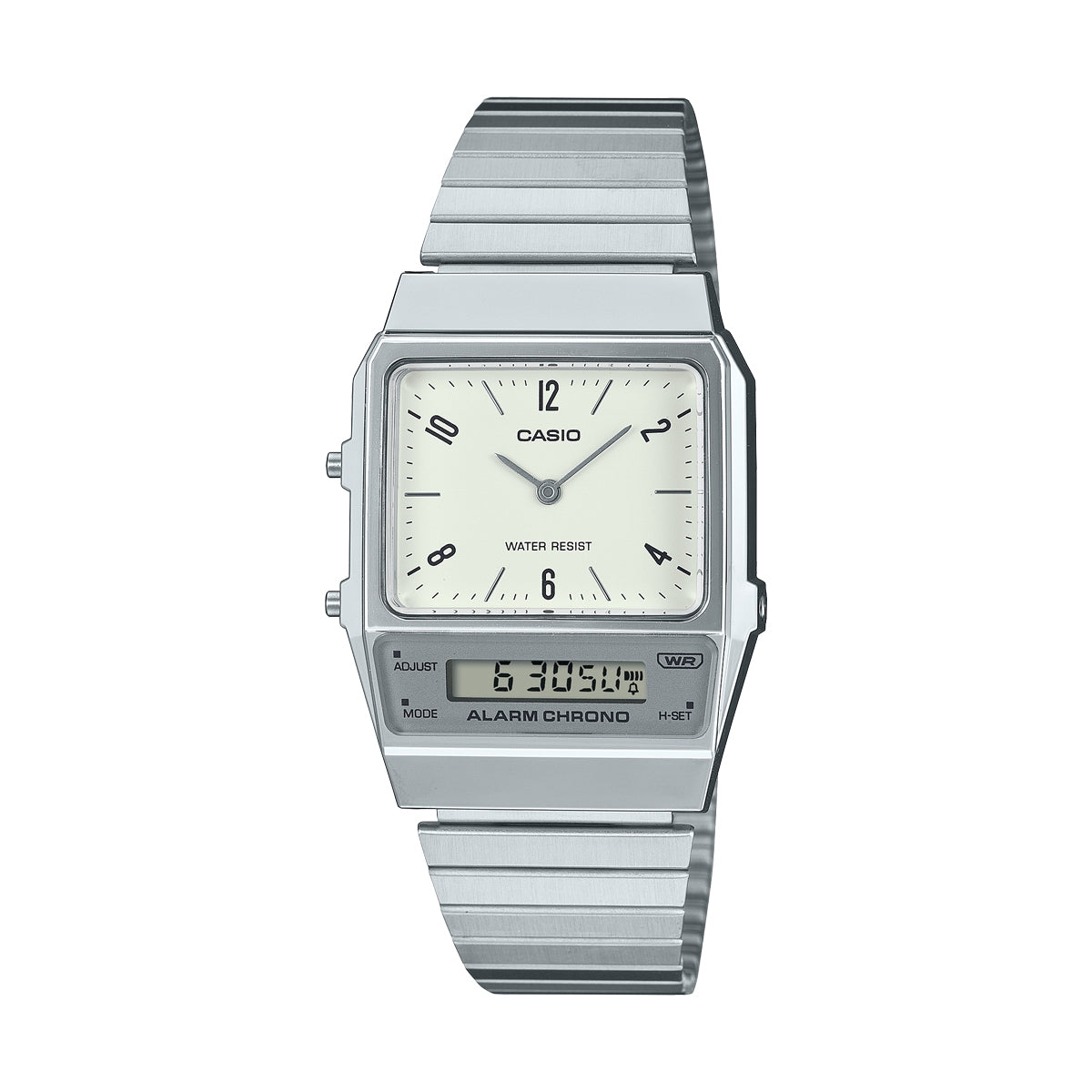 CASIO COLLECTION & VINTAGE EDGY COLLECTION - CREAM AQ-800E-7A2EF Dual Time Armbanduhr 40 mm ansicht-3