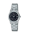 CASIO COLLECTION & VINTAGE LADY DATE - BLACK LTP-V002D-1BUDF Only Time Armbanduhr 25 mm Schwarz ansicht-3