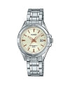 CASIO COLLECTION & VINTAGE LADY DATE - CHAMPAGNE LTP-1308D-9AVDF Date Armbanduhr 31 mm ansicht-3