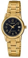CASIO COLLECTION & VINTAGE Damen Quarzuhr mit Datum aus Edelstahl mit SS IP Gold 25 mm – Seitenansicht