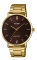 CASIO COLLECTION & VINTAGE MINIMAL GOLD - BROWN MTP-VT01G-5BUDF Only Time Armbanduhr 40 mm Braun ansicht-3