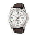 CASIO COLLECTION & VINTAGE MTP-1314PL-7AVEF Date Armbanduhr 45 mm Weiss ansicht-3