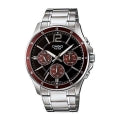 CASIO COLLECTION & VINTAGE Herren Quarzuhr aus Edelstahl mit SS Bracelet 43.5 mm MTP-1374D-5AVDF – Seitenansicht