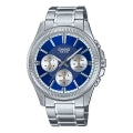CASIO COLLECTION & VINTAGE MULTIFUNCTION CALENDAR - BLUE MTP-1375D-2AVDF Day - Date - 24H Armbanduhr 42 mm Blau ansicht-3