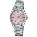CASIO COLLECTION & VINTAGE Damen Quarzuhr aus Edelstahl mit SS Bracelet 28 mm – Seitenansicht