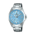 CASIO EDIFICE CLASSIC DATE - LIGHT BLUE EFV-100D-2BVUEF World Time Armbanduhr 42 mm Blau ansicht-2