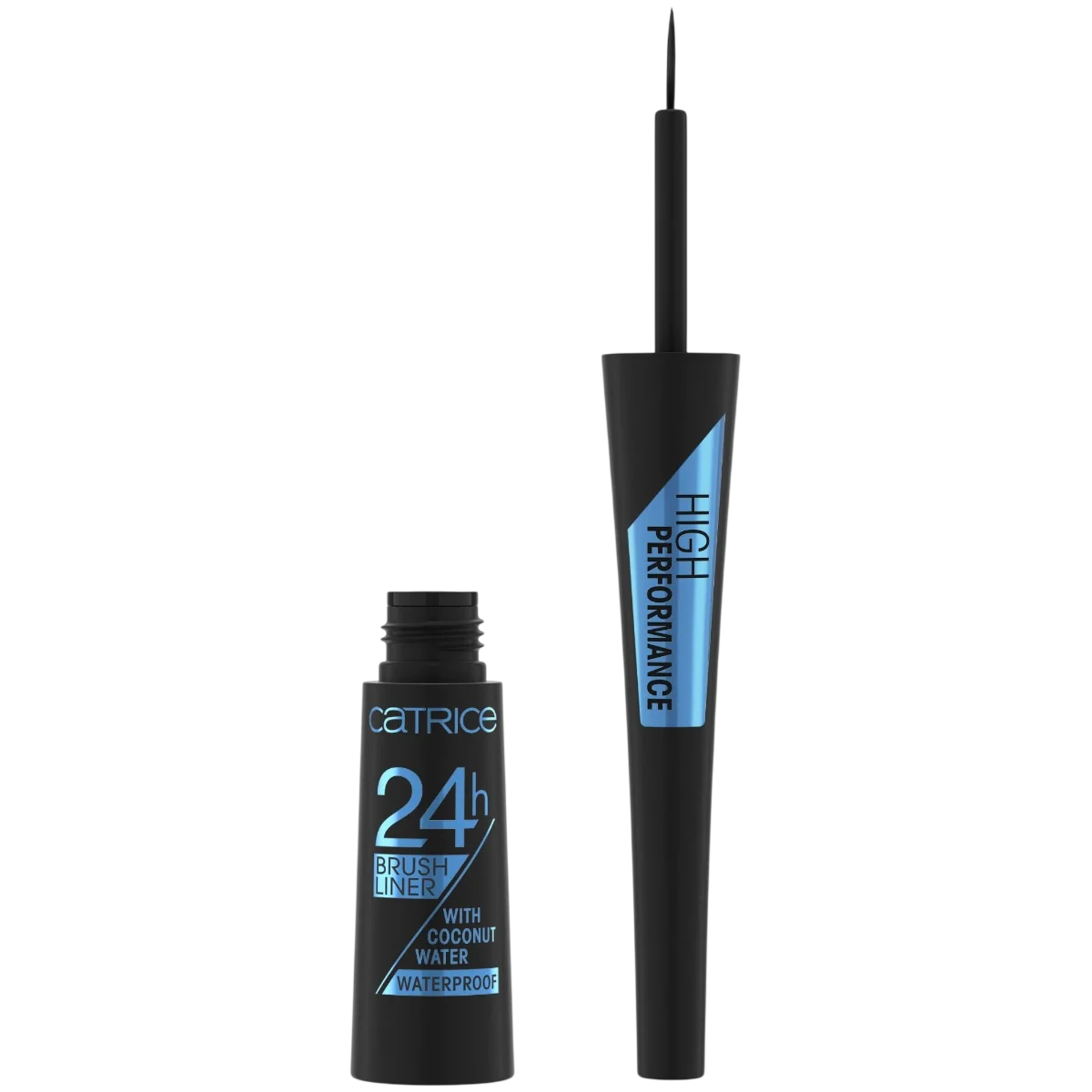 Catrice Catrice, 24h Brush Liner, Wasserdicht, Bürste, Matt, Flüssiger Eyeliner, 010, Ultra schwarz, 3 ml Regular