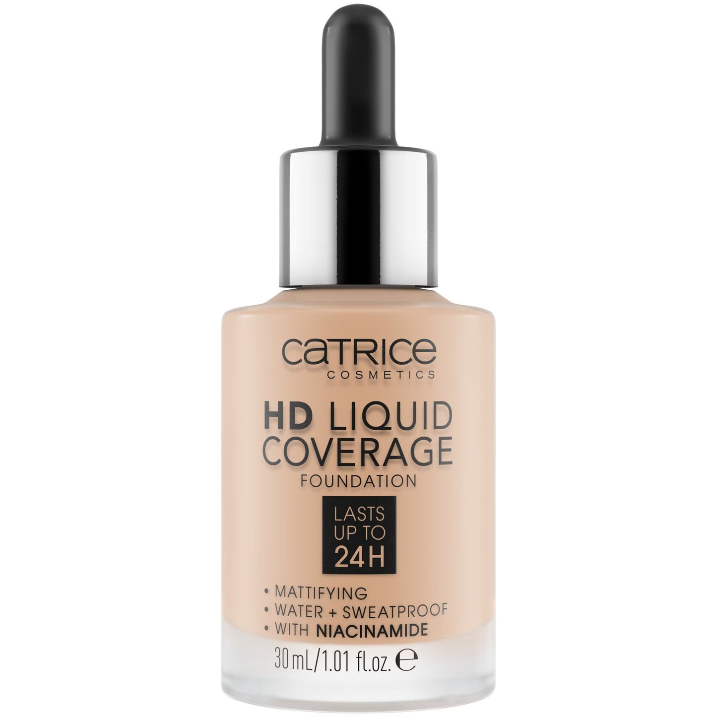 Catrice HD Vegan Matt Flüssige Grundierung 036 Haselnuss – Natürlicher Teint, 30 ml