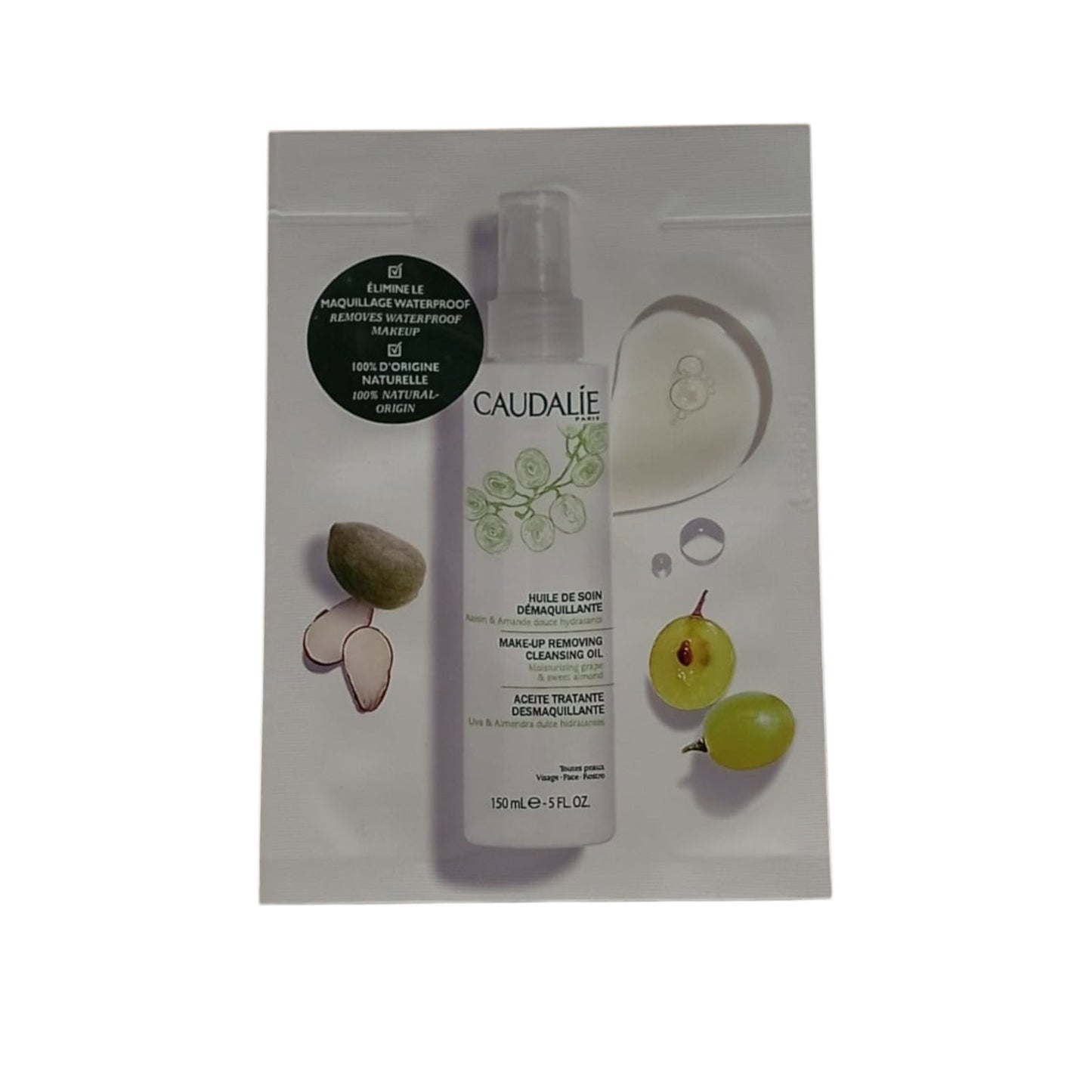 Caudalie Caudalie, Vinoclean, Natürlich, Reinigung, Reinigungsöl, Für das Gesicht, 3 ml *Muster Sample