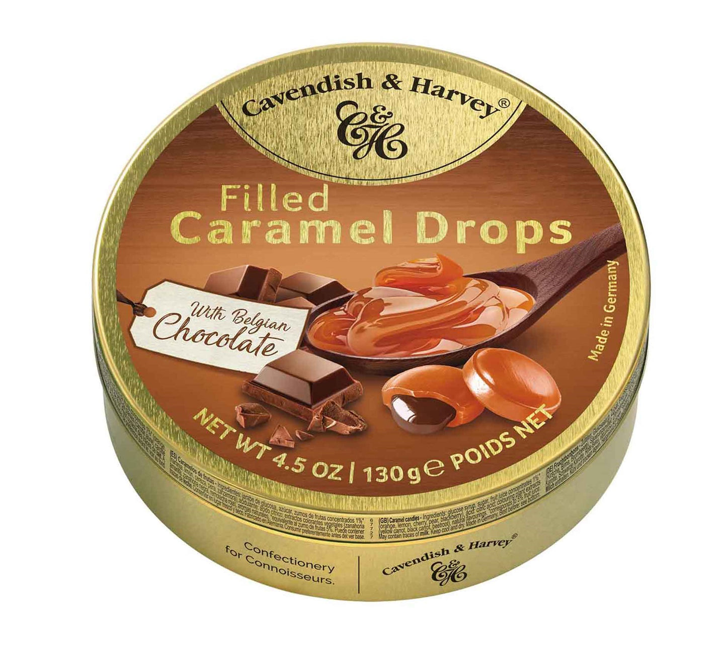 Cavendish & Harvey Filled Caramel Drops with Belgian Chocolate 130g