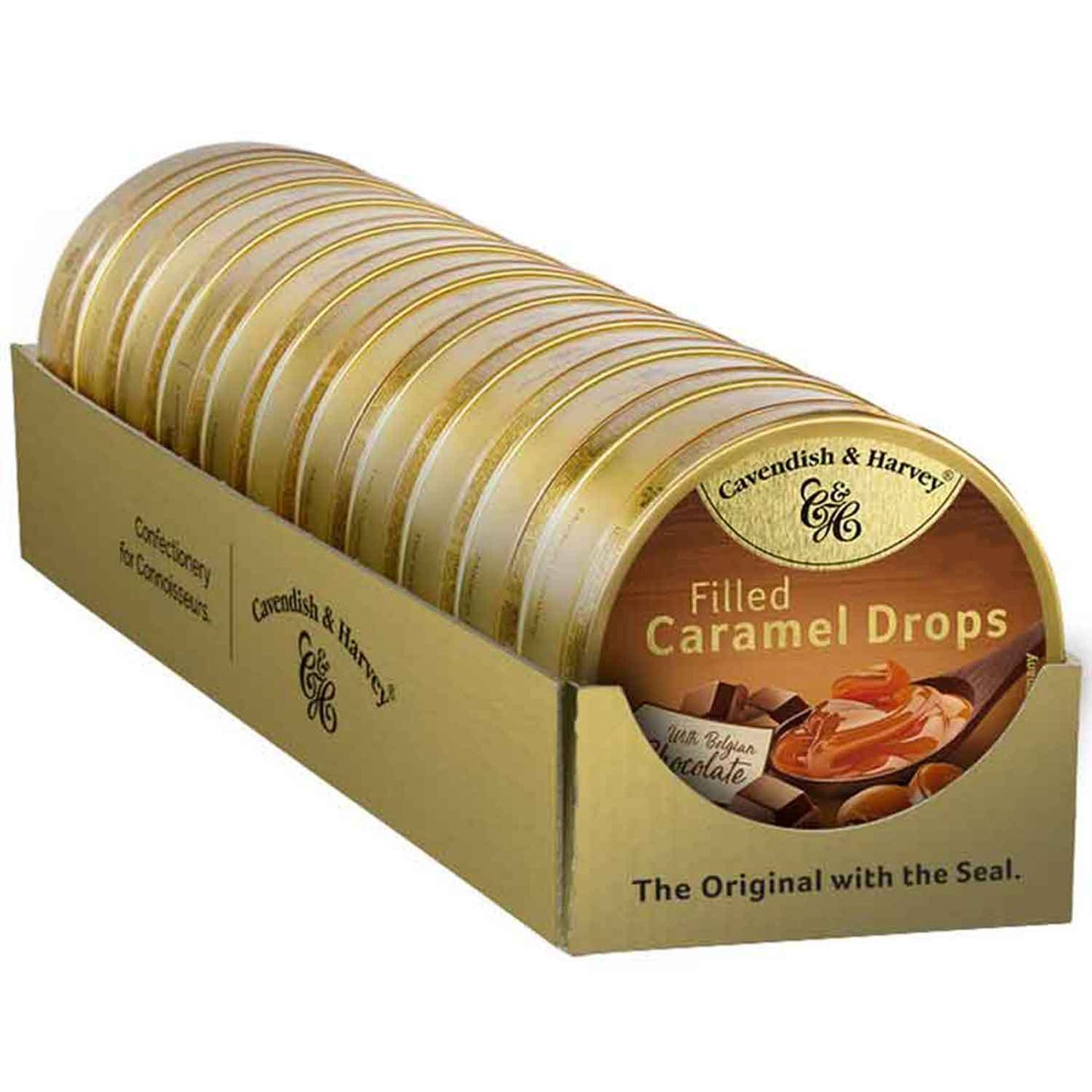 Cavendish & Harvey Filled Caramel Drops with Belgian Chocolate 130g