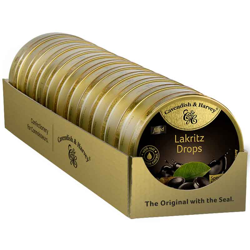 Cavendish & Harvey Filled Lakritz Drops 130g