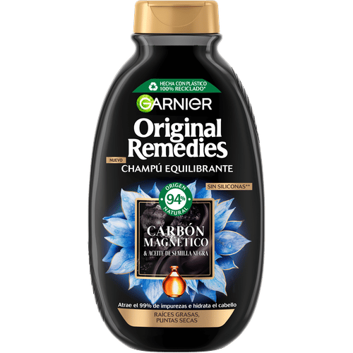 Garnier Original Remedies Carbón Magnético Champú 250ml