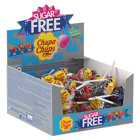 Chupa Chups Box Sugarfree Lolli 50 Stück - Candyshop.ch