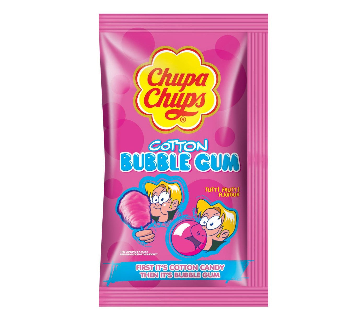 Chupa Chups Cotton Bubble Gum Tutti Frutti 11g - Candyshop.ch