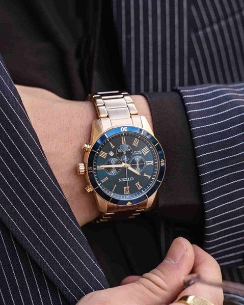 CITIZEN AN8169-58L Chronograph Armbanduhr 44 mm ansicht-3