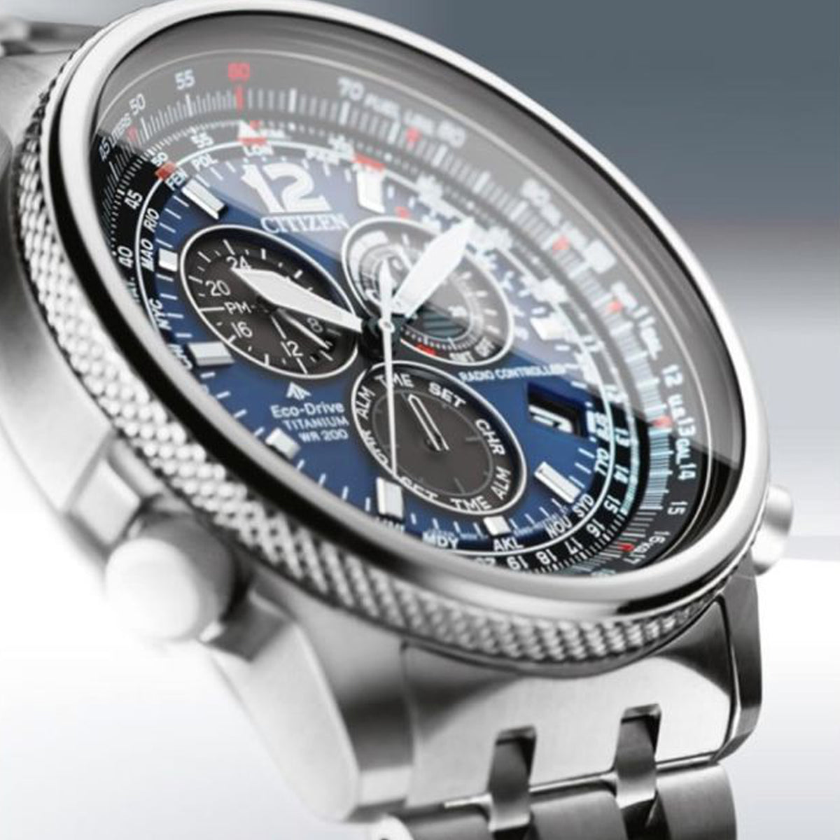 CITIZEN CRONO PILOT SUPER TITANIUM CB5850-80L Armbanduhr ansicht-3