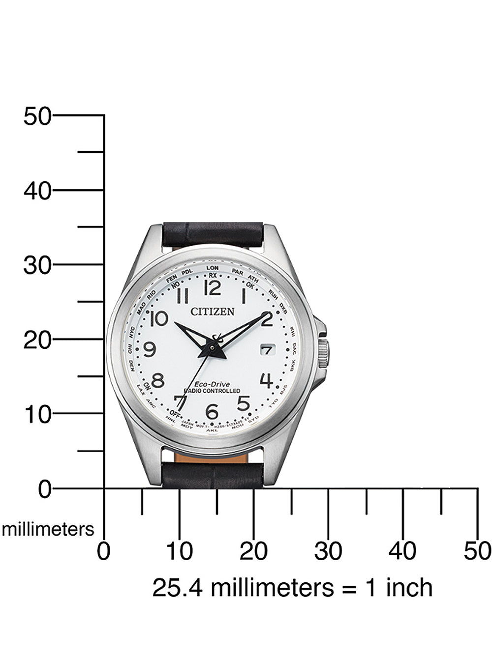 CITIZEN EC1180-14A Analoguhr Armbanduhr ansicht-3