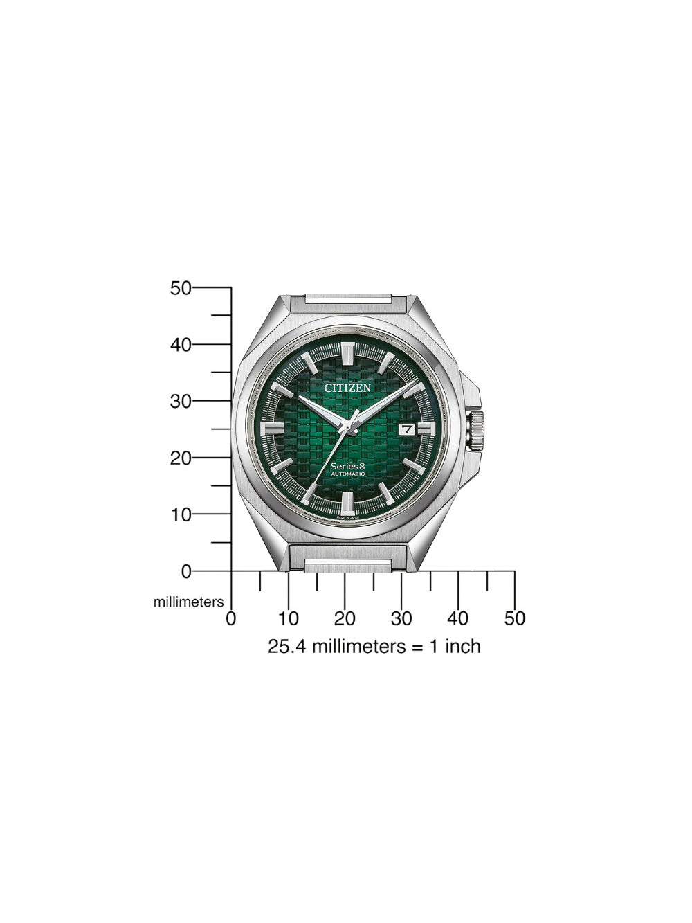 CITIZEN NB6050-51W Analoguhr Armbanduhr 46 mm ansicht-3
