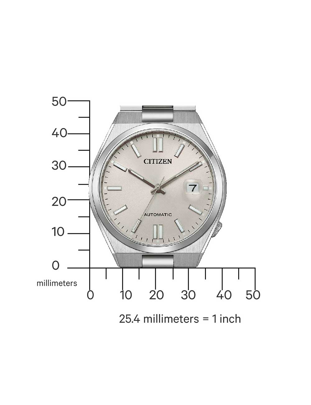 CITIZEN NJ0151-88W Analoguhr Armbanduhr 40 mm ansicht-3