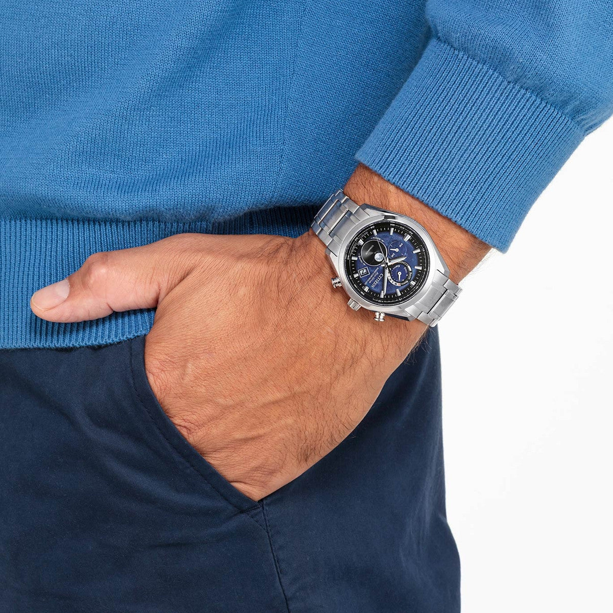 CITIZEN TSUKI-YOMI MOON PHASE BY1010-81L Armbanduhr ansicht-3