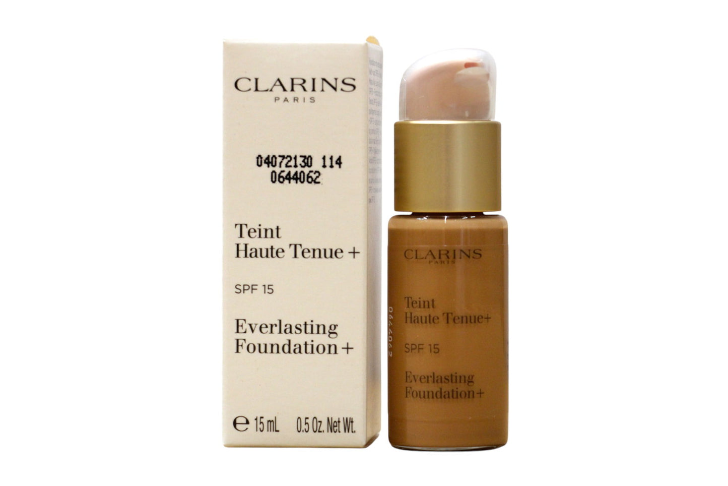 Clarins Clarins, Everlasting, Mattes Finish, Flüssige Grundierung, 114, Cappuccino, SPF 15, 15 ml *Tester