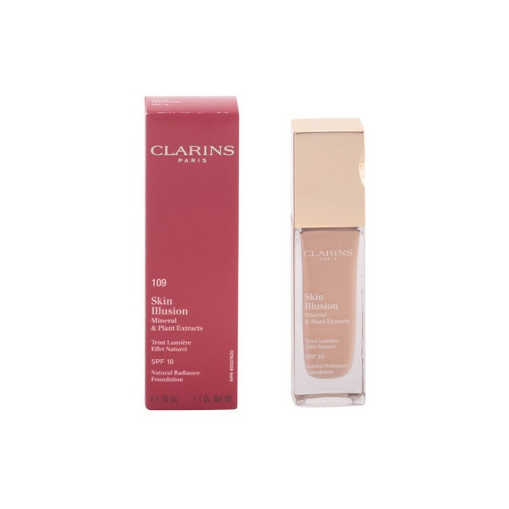 Clarins Clarins, Skin Illusion, Farbkorrektur, Flüssige Grundierung, 109, Weizen, SPF 15, 15 ml *Tester