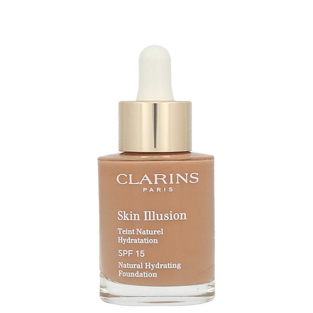 Clarins Clarins, Skin Illusion, Farbkorrektur, Flüssige Grundierung, 113, Kastanie, SPF 15, 30 ml *Tester