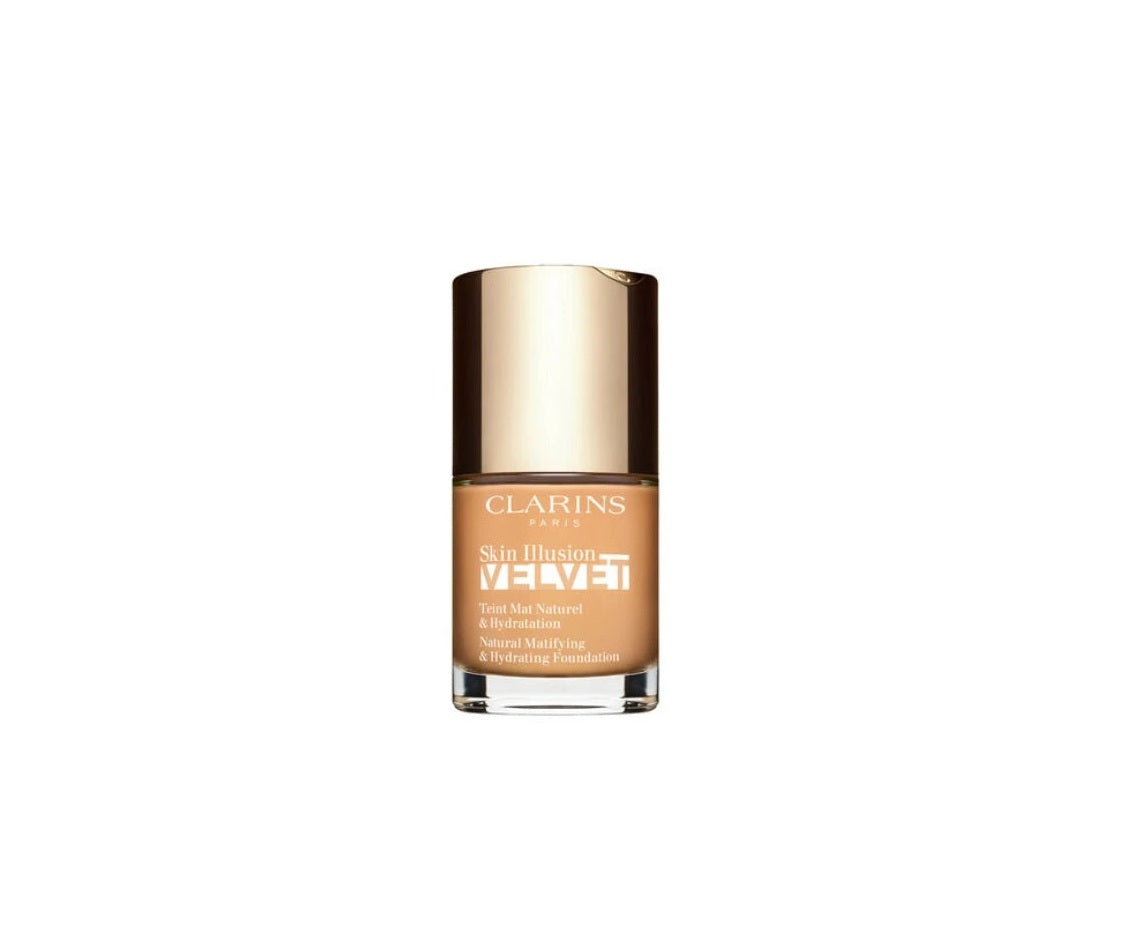 Clarins Clarins, Skin Illusion Velvet, Matt, Flüssige Grundierung, 112,5W, 30 ml Regular