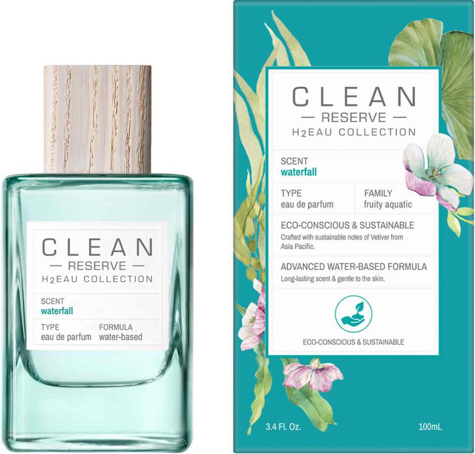 Clean Clean, H2Eau Waterfall, Eau de Parfum, Unisex, 100 ml Regular