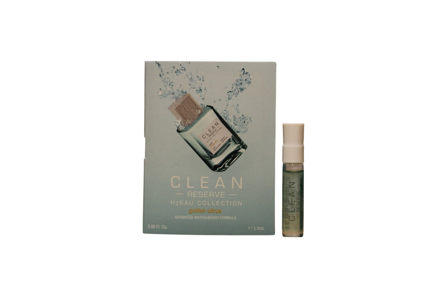 Clean Clean, H2Eau Golden Citrus, Eau de Parfum, Unisex, 1.5 ml Fläschchen Vial