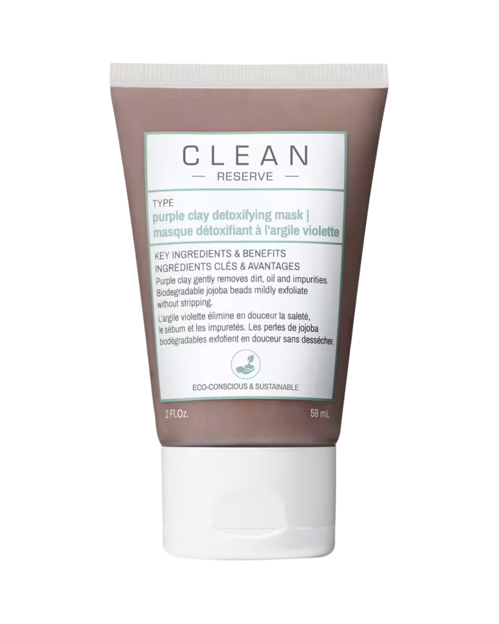 Clean Clean, Reserve - Purple Clay, Entgiftend, Tonerde-Maske, 59 ml Regular