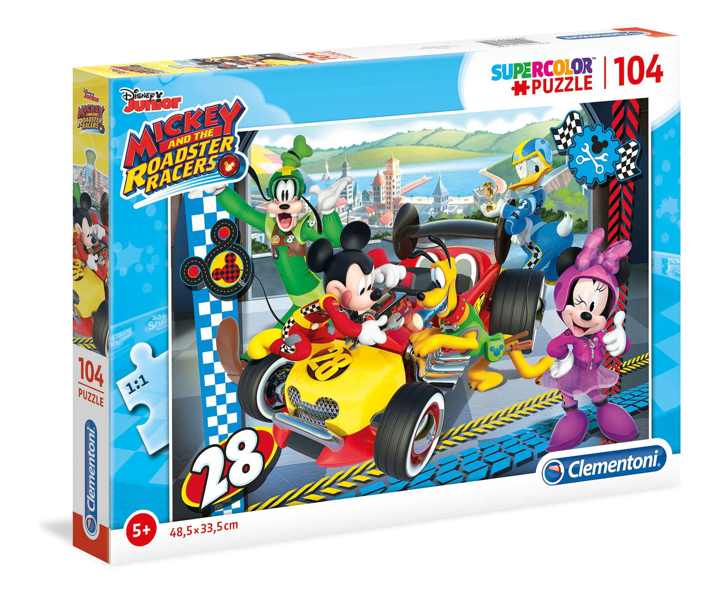 Clementoni Clementoni, Mickey And The Roadster, Puzzle, Unisex, 5+ jahre, 104 stk Regular