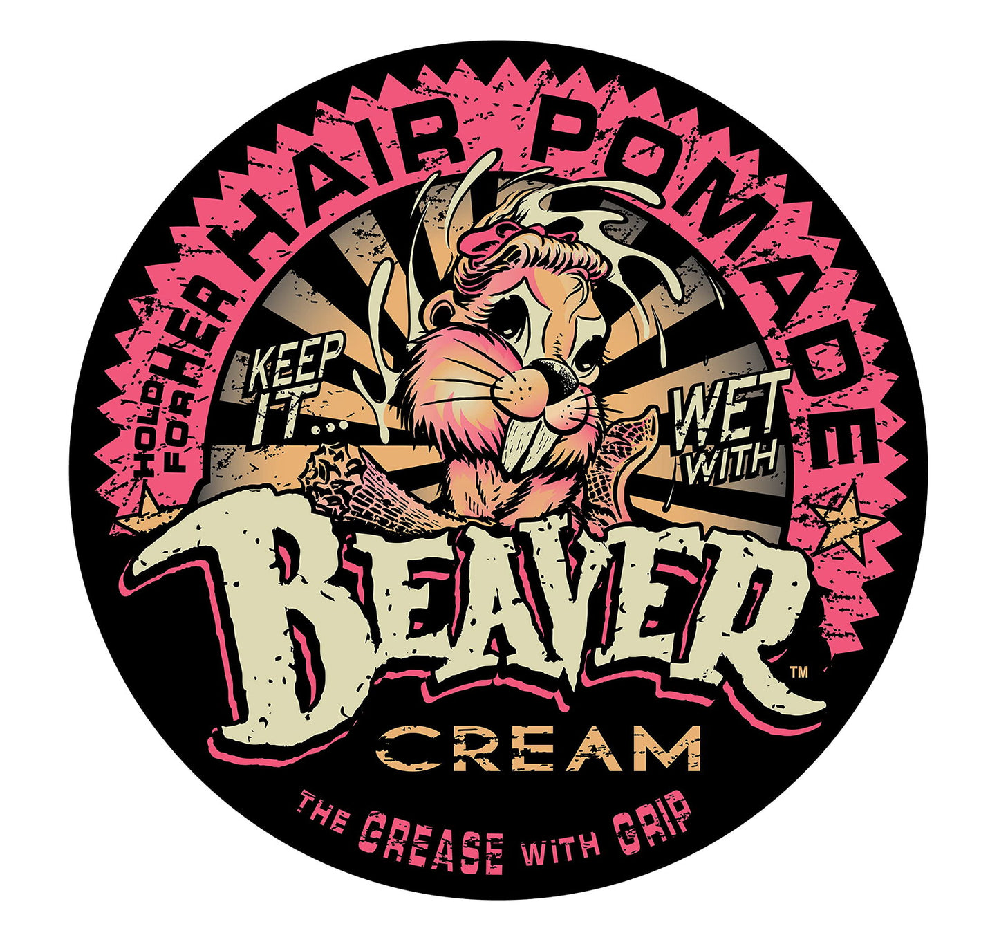 Cock Grease Cock Grease, Beaver Cream Water Type, Haarstyling-Pomade, Glanzfinish, Extra Halt, 100 g Regular