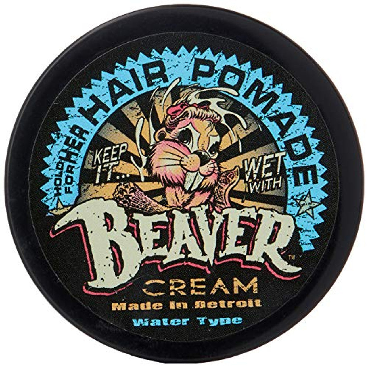 Cock Grease Cock Grease, Beaver Cream Water Type, Haarstyling-Pomade, Glanzfinish, Leichter bis mittlerer Halt, 50 g Regular