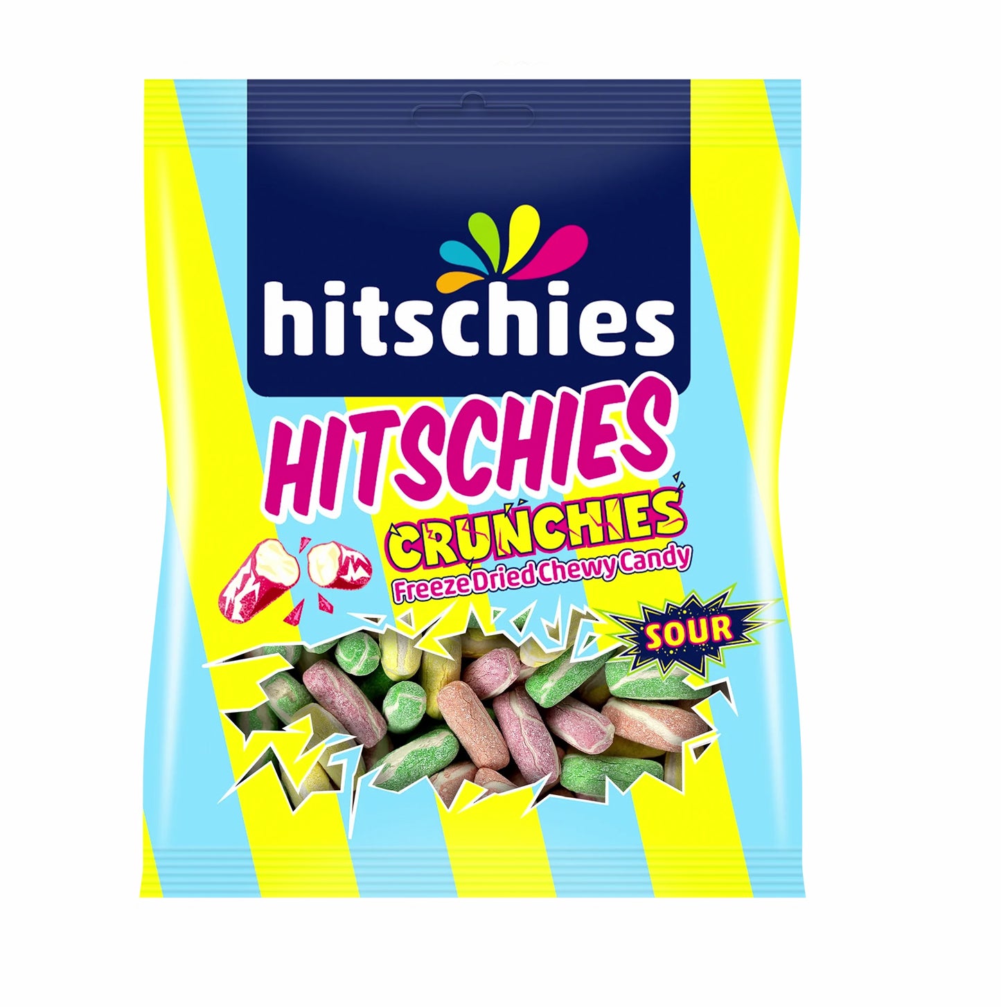 Hitschies Crunchies Sour Mix 75g Freeze Dried Candy - Candyshop.ch